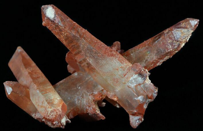 Natural Red Quartz Crystals - Morocco #51545